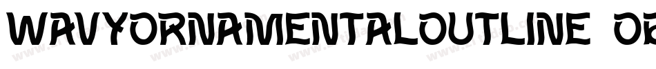 WavyOrnamentalOutline Oblique字体转换